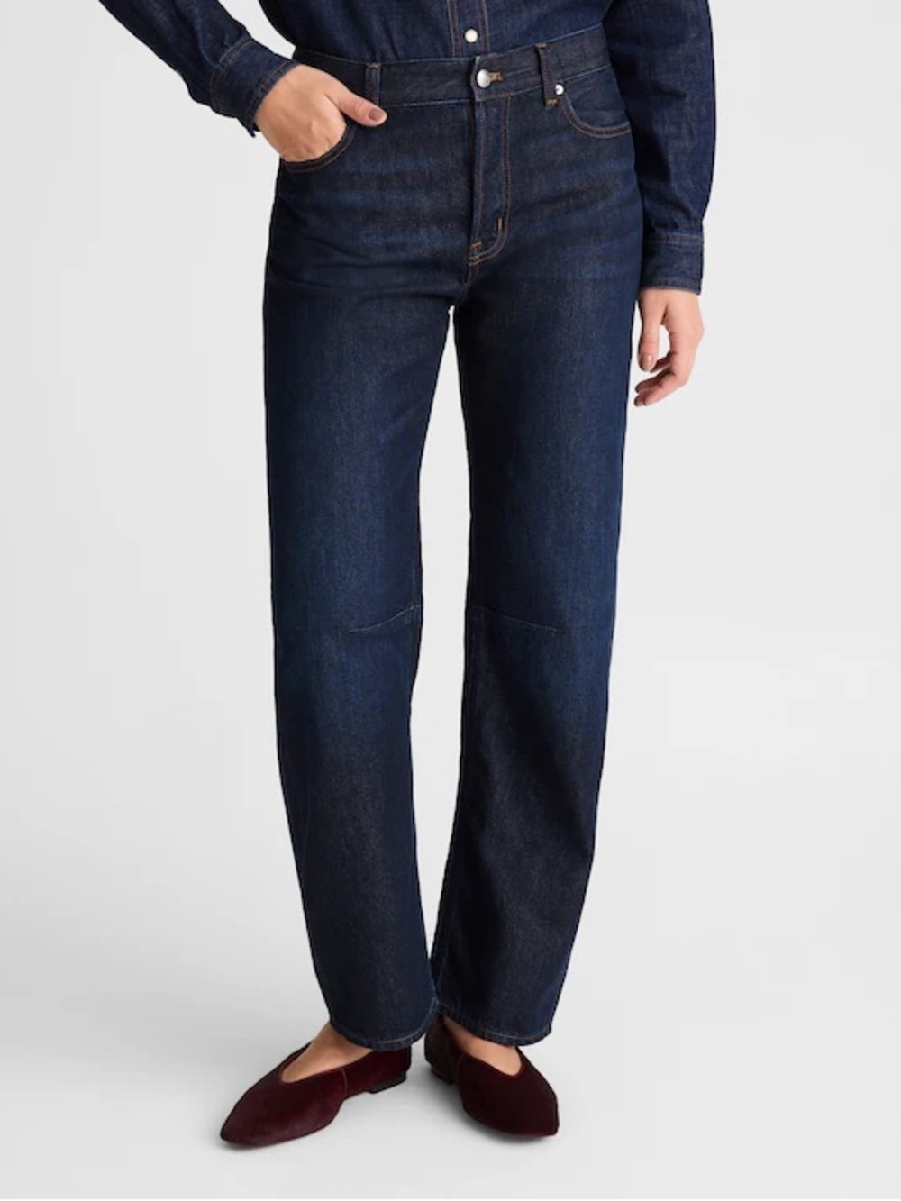 Madewell Darted Barrel Leg Jean SoftDrape Denim Size 29 NWT MSRP $158